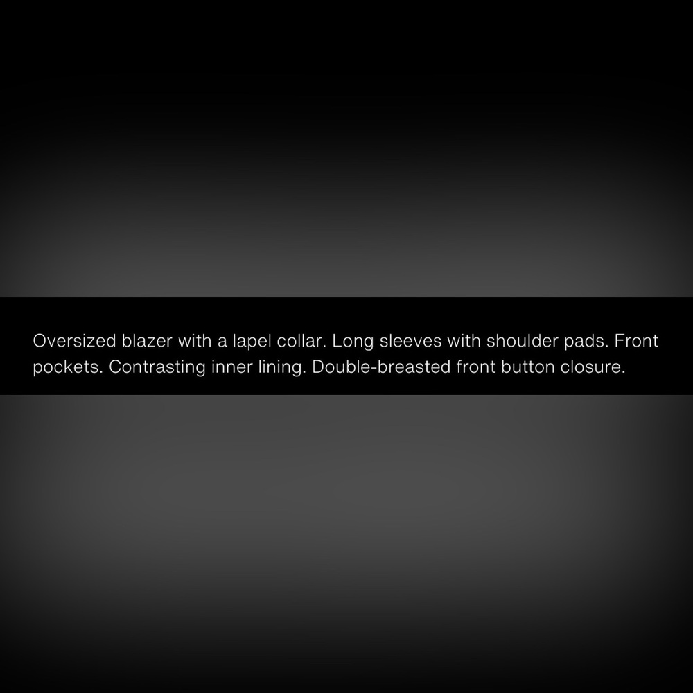 ZARA OVERSIZE PINSTRIPE BLAZER - Picture 13 of 15